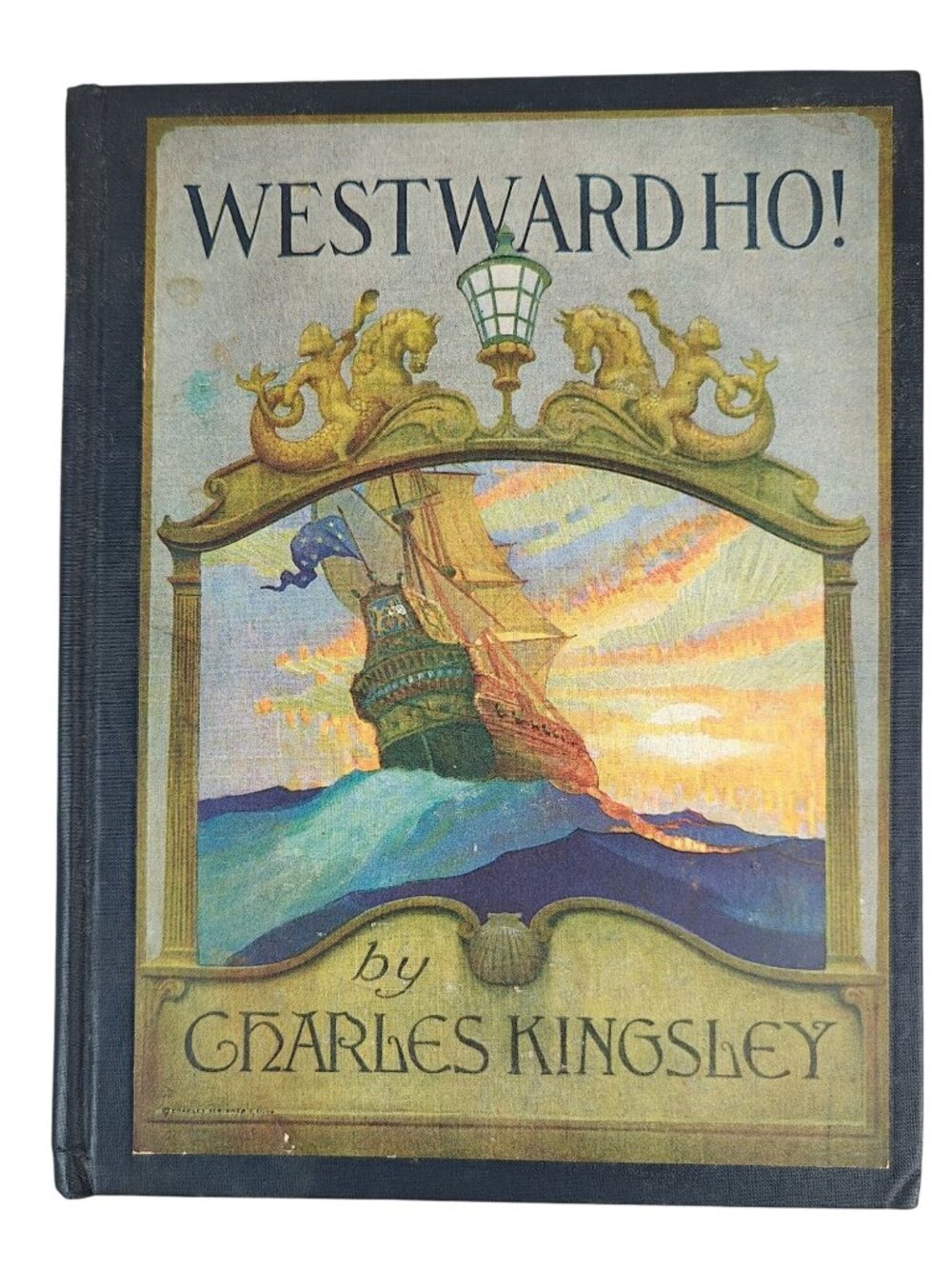 Westward Ho! Charles Kingsley 1936 Hardcover N.C. Wyeth Illustrated Adventure